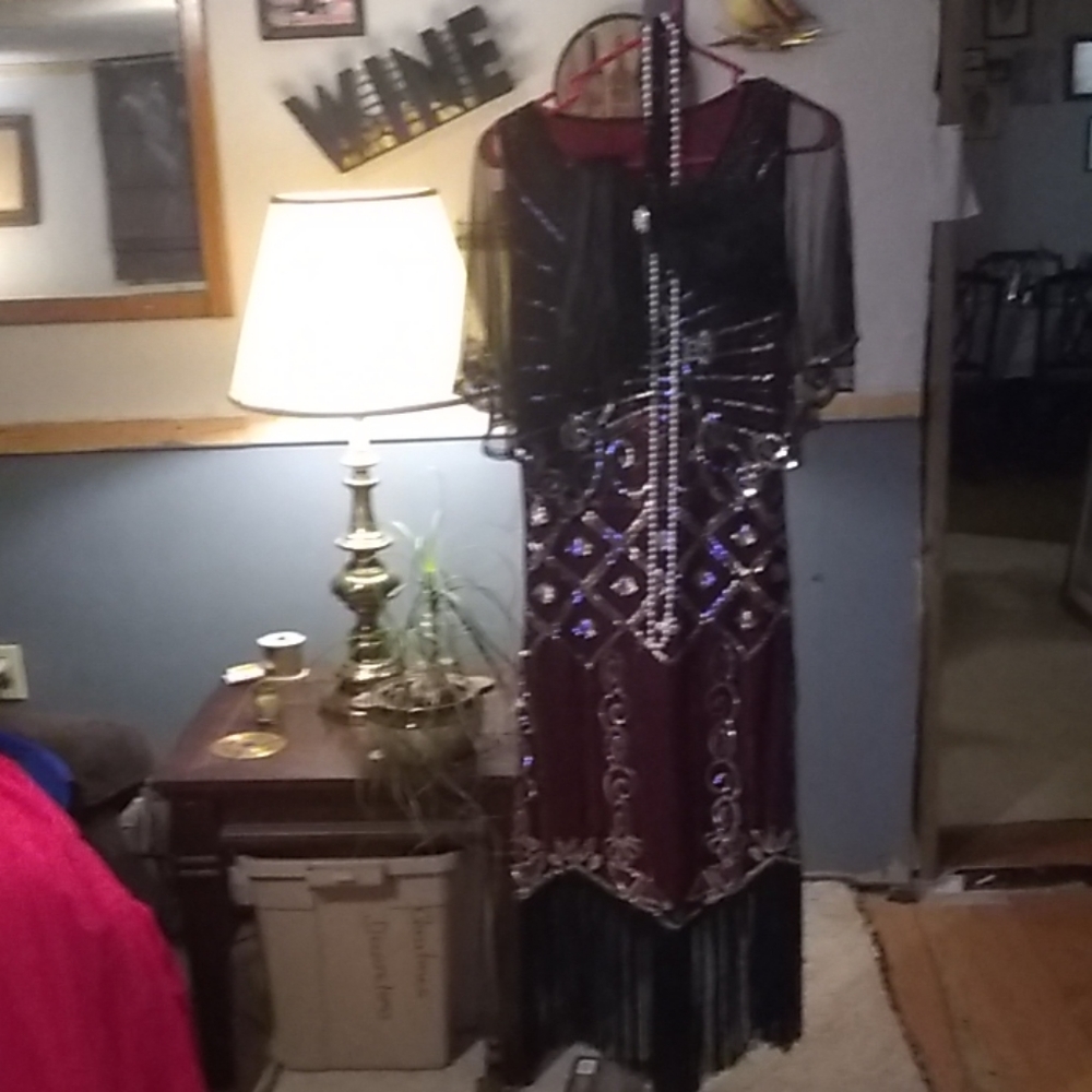 Sequins flapper dress